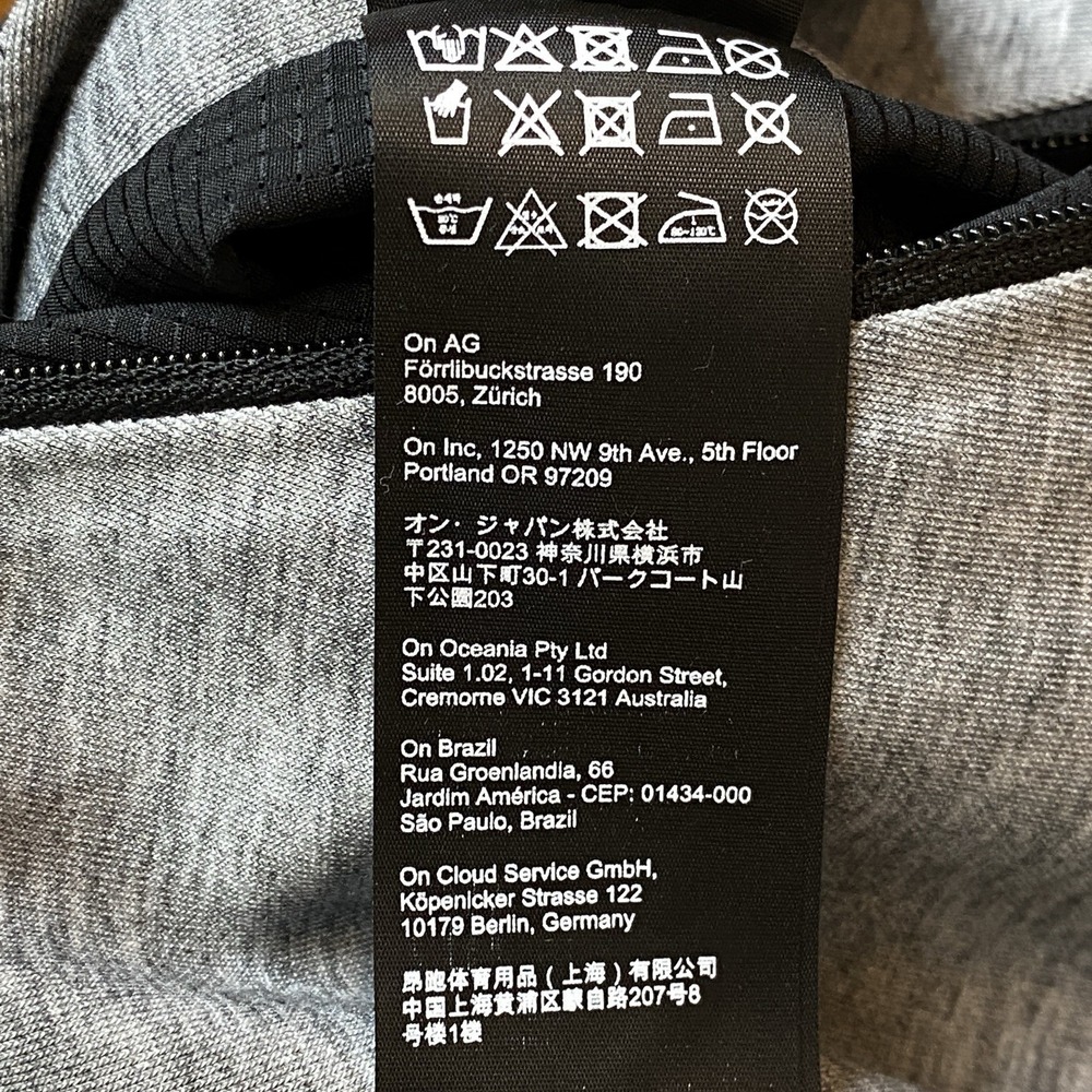 OC Run On Clouds Zipped‎ Hooded Running Jacket Mens XL Gray Sporty Performance - Picture 14 of 16